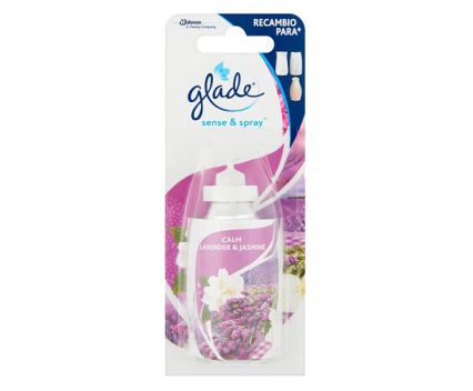 Пълнител за ароматизатор спрей Glade Sense & Spray лавандула и жасмин 18 мл