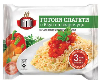 Инстантни спагети - зеленчуци UniFood 70 г
