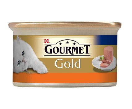 Котешка храна пастет пуйка Gourmet Gold 85 г