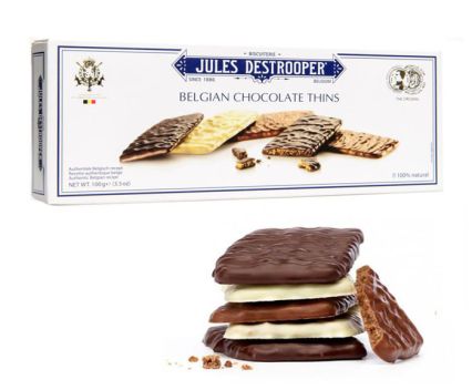 Хрупкави бисквити с белгийски шоколад Jules Destrooper 100гр