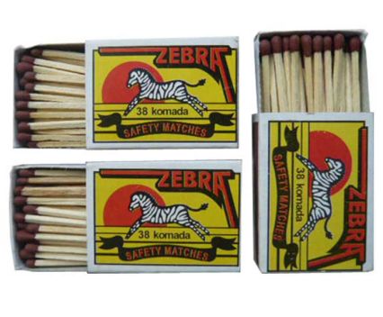 Кибрит Zebra 10 бр.