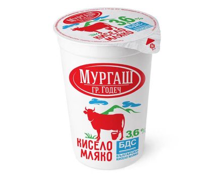 Кисело мляко Мургаш БДС 3.6% 400 г