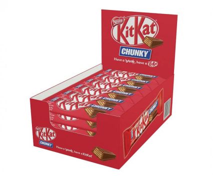 Шоколадов Десерт KitKat Chunky Млечен - Кутия 24 бр х 40 г