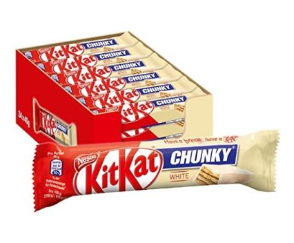 Шоколадов Десерт KitKat Chunky Бял - Кутия 24 бр х 40 г