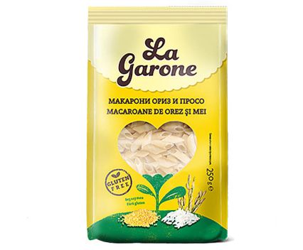 Макарони от ориз и просо La Garone 250 г