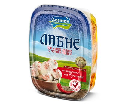 Лабне от краве мляко с червен пипер Дестан 200 г