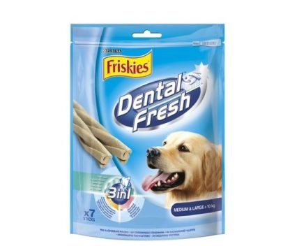 Лакомства за кучета Friskies Dental Fresh - Medium & Large +10 кг 180 г