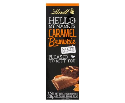 Шоколад Lindt Hello My Name is Caramel Brownie 100гр