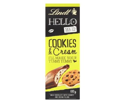 Шоколад Lindt Hello My Name is Cookies & Cream 100гр