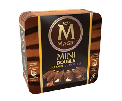 Сладолед Magic Mini Double Caramel Chocolate 6x50гр