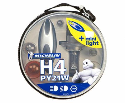 Комплект резервни крушки H4 + жълта Michelin