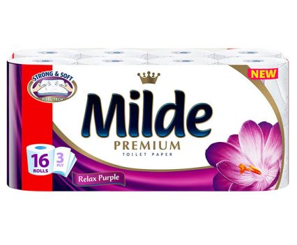 Тоалетна хартия Milde Relax Purple 16 бр