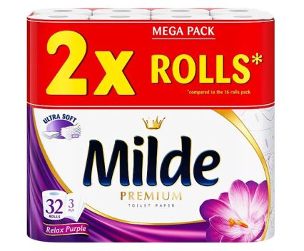 Тоалетна хартия Milde Relax Purple 32 бр 