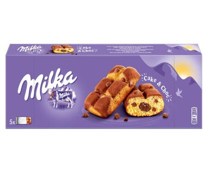 Кексчета с Шоколадов Пълнеж Milka Cake & Choc 175 г