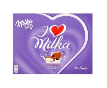 Шоколадови бонбони I Love Milka с крем 120 г
