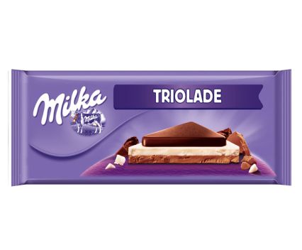 Шоколад Milka Triolade Трислоен 270 г