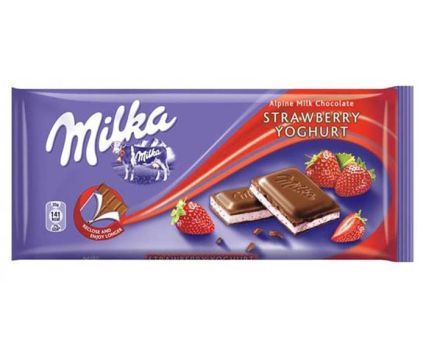 Шоколад Milka Ягода и Кисело Мляко 100 г