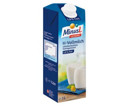 Прясно мляко без лактоза UHT MinusL 3.5% 1 л