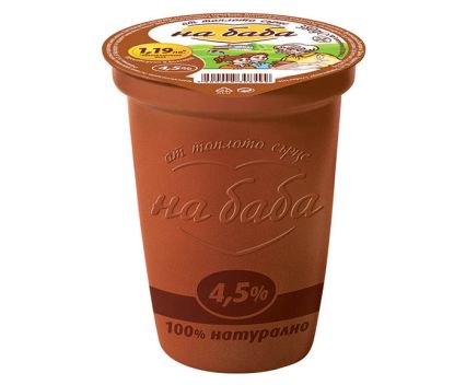 Кисело Мляко На Баба 4,5% 380 г