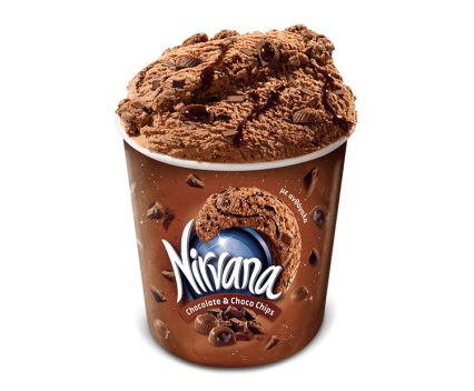 Сладолед Chocolate & Choco chips Nirvana 365 г