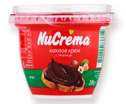 Какаов крем с лешници NuCrema 200 г