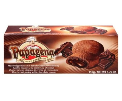 Бисквити с шоколадов пълнеж Papagena 150гр