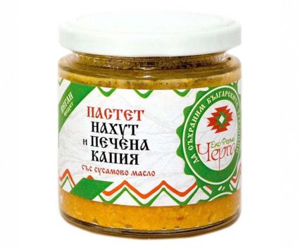 Пастет нахут и печена капия Еко Ферма Черга 205 г
