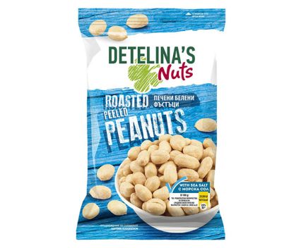Печени Белени Фъстъци с Морска Сол Detelina's 80 г