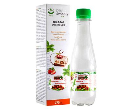 Подсладител Sweetly Stevia течен 270 мл