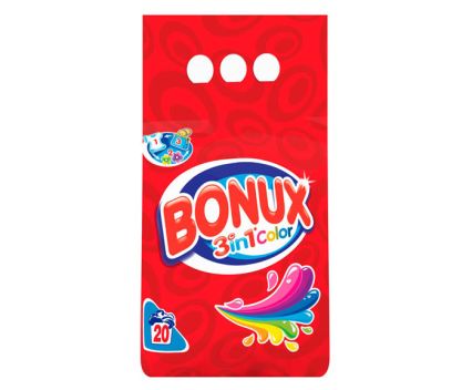 Прах за пране Bonux 3in1 Color 20 пр. 2 кг