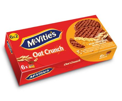 Пълнозърнести бисквити Oat Crunch milk chocolate McVitie's 225 г