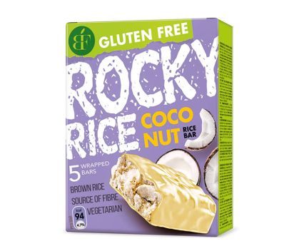 Оризово блокче Rocky Rice бял шоколад и кокос 5бр х 18 г