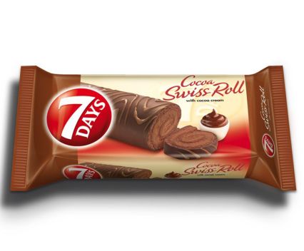 Шоколадово Руло 7 Day Swiss Roll Какао Глазура 200 г 