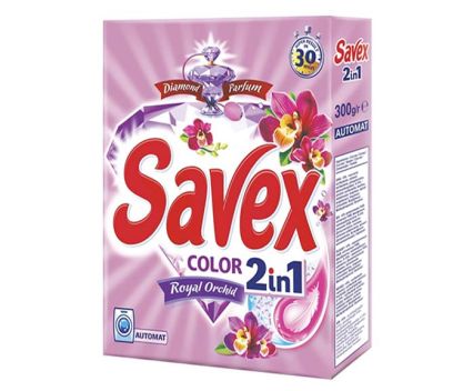 Прах за пране Savex 2in1 Color Royal Orchid 3 пр. 300 г