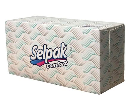 Кърпи за лице и ръце 3 пл Selpak Super Soft 100 бр каре
