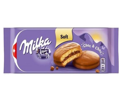 Шоколадови бисквити Milka сандвич Choc&Choc 150 г