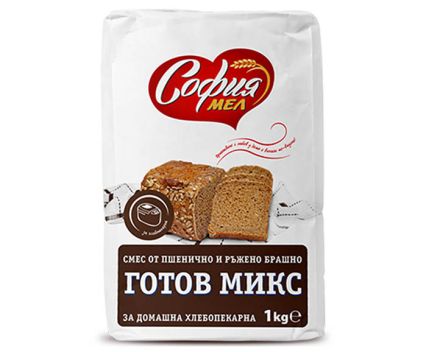 Ръжено-пшеничен микс за хлебопекарна София Мел 1кг