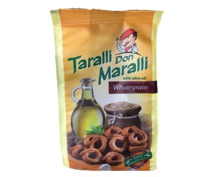 Соленки Taralli Don Maralli пълнозърнести 130 г