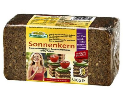 Пълнозърнест ръжен хляб със слънчогледови семки Sonnenkern 500 г