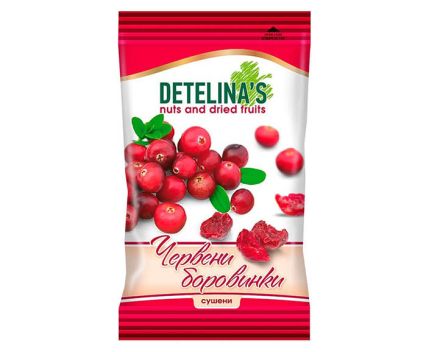 Сушени червени боровинки Детелина 70 г