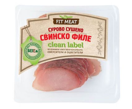 Сурово сушено свинско филе Fit Meat Clean Label слайс Без Е 100 г