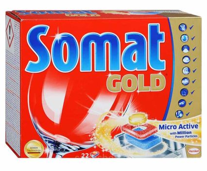 Таблетки за съдомиялна машина Somat Gold 22 бр.