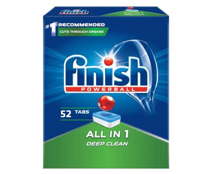 Таблетки за съдомиялна Finish All in 1 52 бр