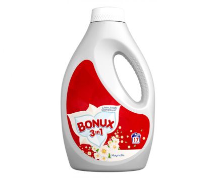 Течен перилен препарат Bonux 3in1 Magnolia 17 пр. 1.1 л