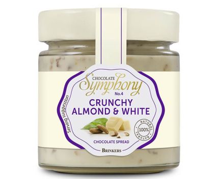 Течен шоколад Symphony Crunchy Almond and White бял шоколад 200 г