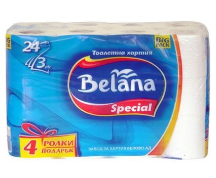 Тоалетна хартия Belana Специална 3пл. 24бр