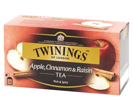 Черен Чай Ябълка, Канела и Стафиди Twinings 25 бр х 2 г