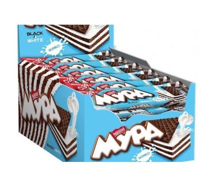 Вафли Мура Black & White 30бр х 33гр