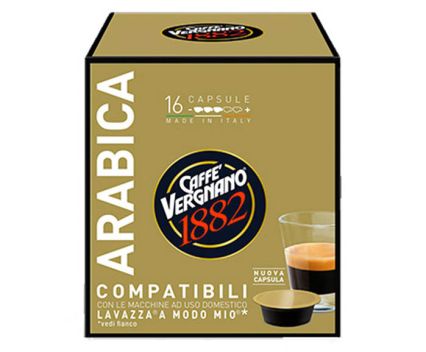 Кафе Kапсули Vergnano Arabica 16 x 7.5 г Съвместими с A Modo Mio на LavAzza
