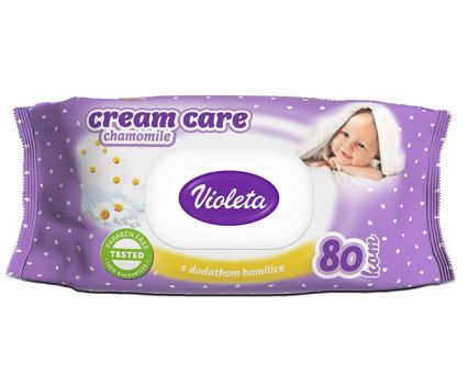 Бебешки мокри кърпички Violeta Лайка 80 бр